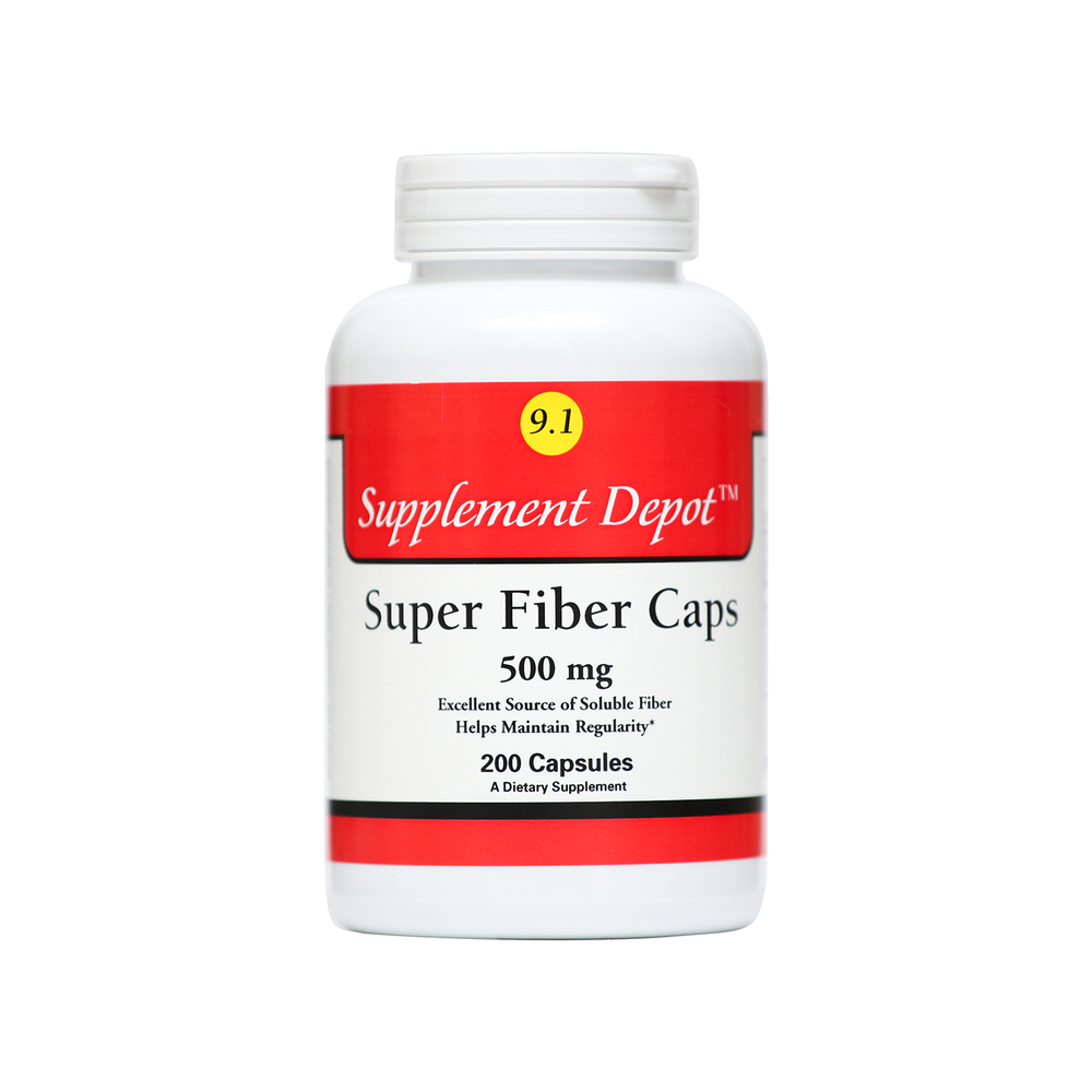 số 9.1 - Chất xơ dạng viên Super Fiber Caps 500 mg (200 Capsules)
