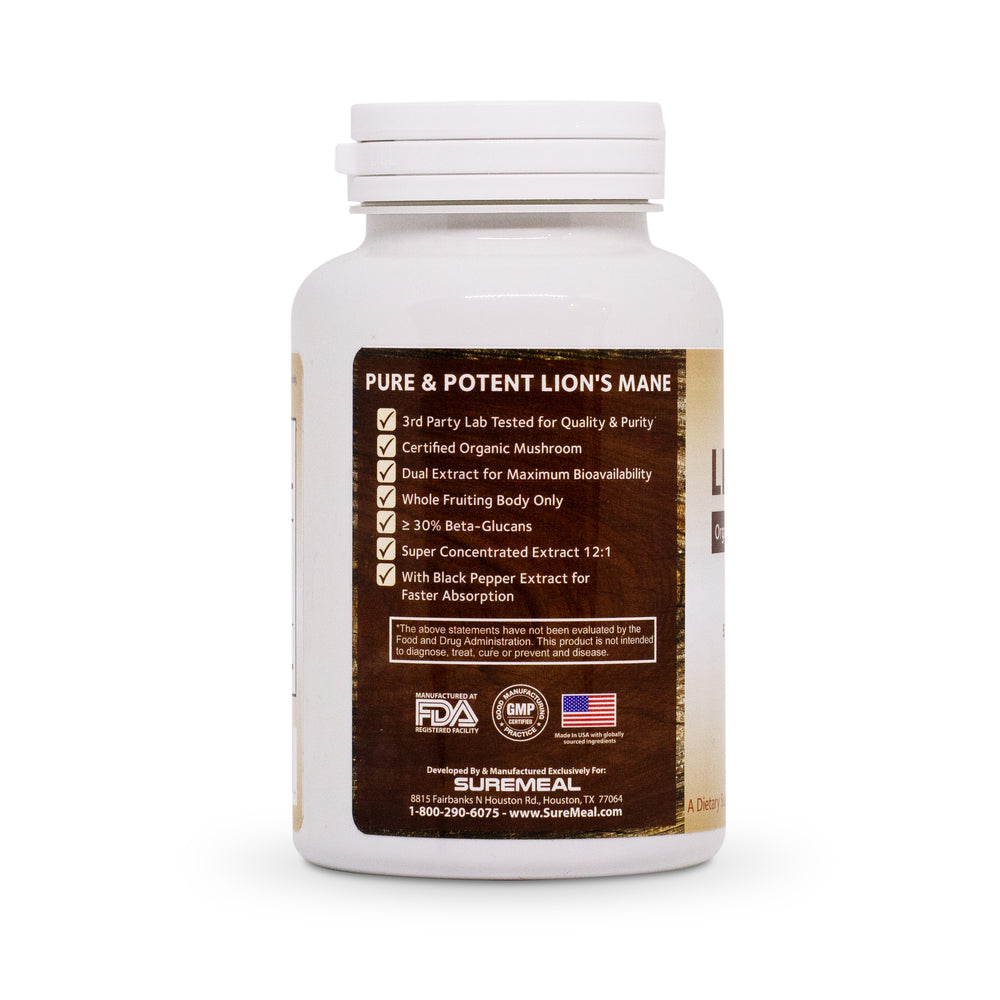 Nấm Hầu Thủ Lion’s Mane Mushroom 12,000 mg (150 viên)