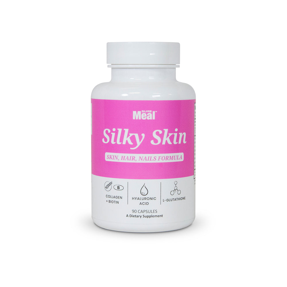 Viên trắng mịn da, trị nám SureMeal™ SilkySkin Biotin & Collagen (90 Capsules)